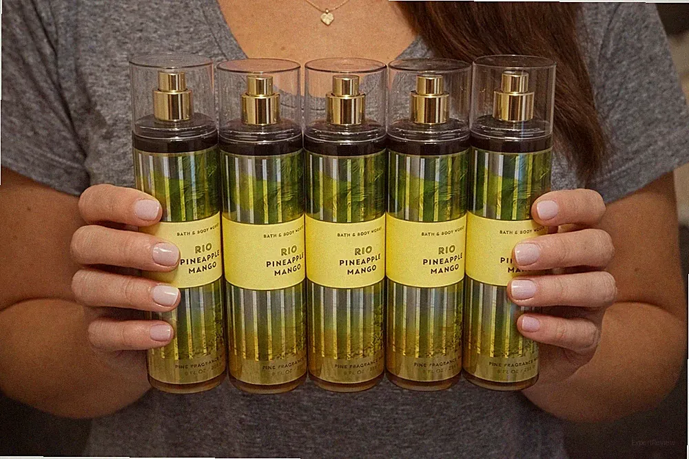 Bath & Body Works Rio Pineapple Mango Fine Fragrance Mist 8oz - Lot of 5 New