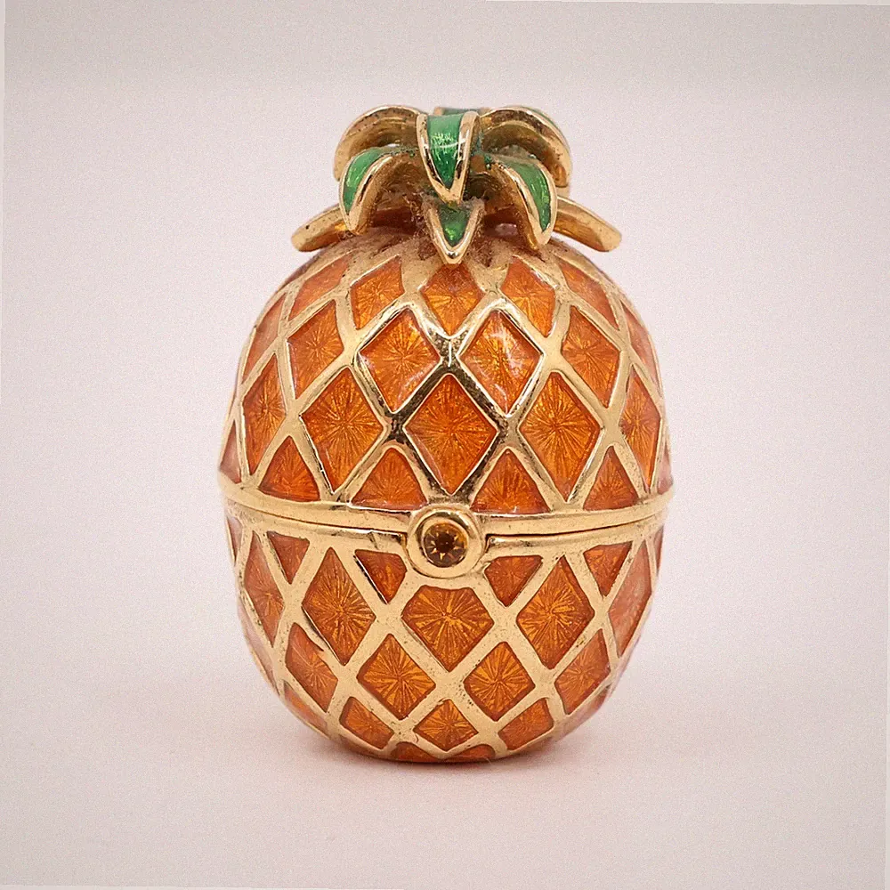 Estée Lauder Pineapple Solid Perfume Compact Knowing 5.6g Figural Enamel