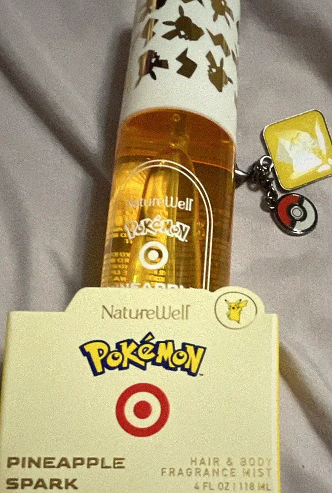 PIKACHU Pineapple Spark Hair & Body Fragrance Mist, 4 fl oz / 118 mL Unisex