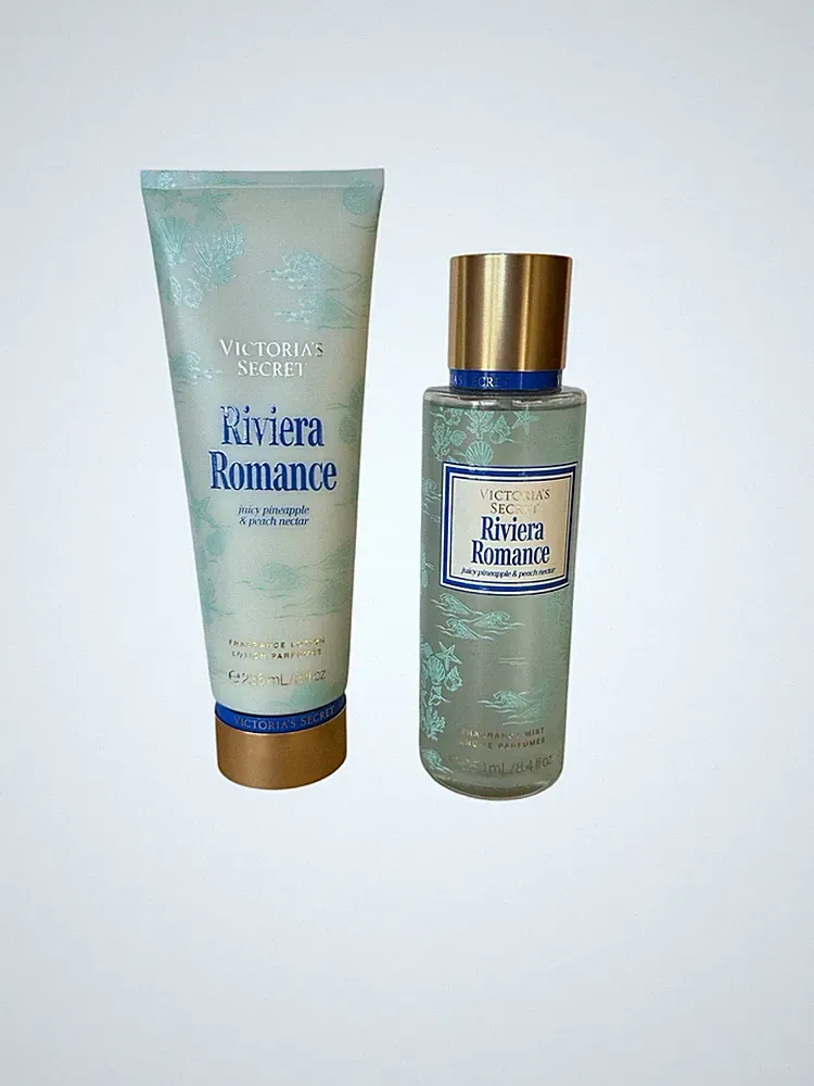 Victoria's Secret Riviera Romance (Pineapple) Fragrance Mist & Body Lotion Set
